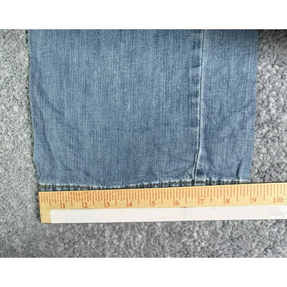 Levis 569 Jeans Blue Relaxed Straight Fit Light Wash Mens Size 34x32 FITS 36x32